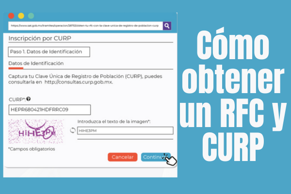 Cómo Obtener un RFC y CURP?