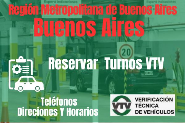 VTV en Buenos Aires, Reserva Turno Aquí