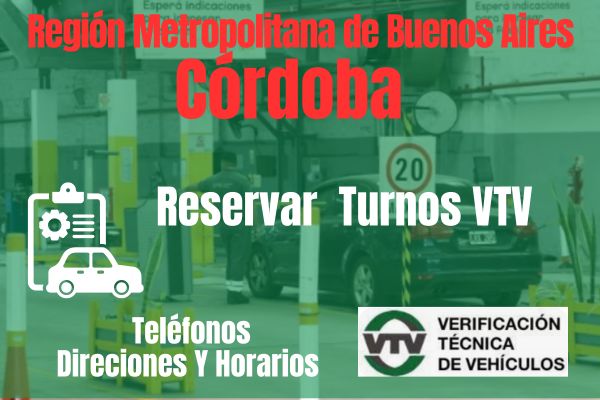 VTV  en Córdoba, Reserva Turno Aquí