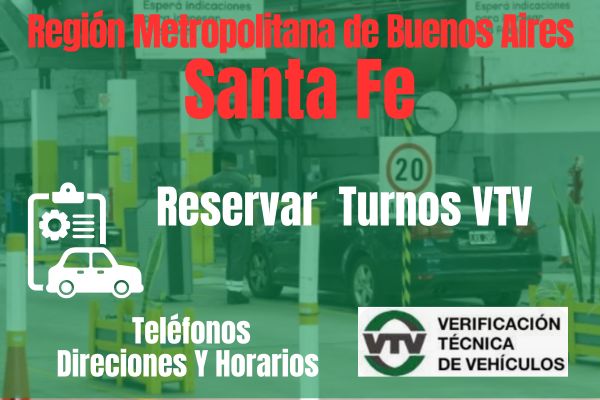 VTV  en Santa Fe, Reserva Turno Aquí